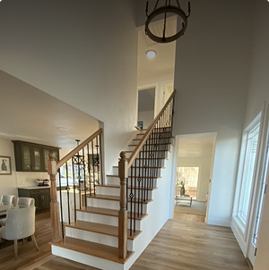 Custom staircase remodeling project in Bay Area home